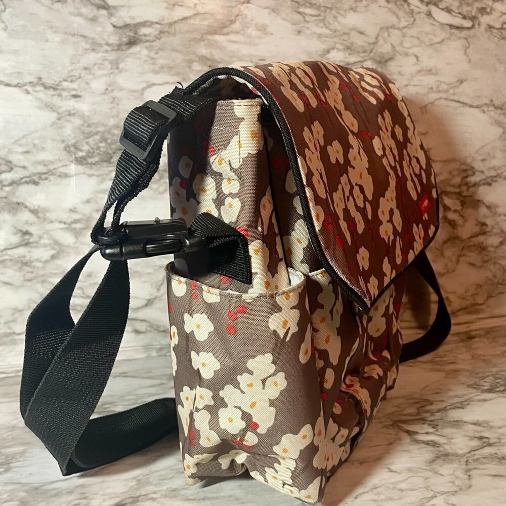 SKIP HOP Brown Cherry Blossom Print Diaper Bag - NWOT - Picture 5 of 6